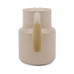 Jarra térmica de acero inoxidable reciclado con tapa antigoteo 1,2L color beige quinta vista