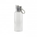 Botella de RPET para bebidas frías con asa de transporte 600ml color transparente