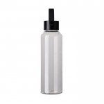 Botella RPET de diseño minimalista con tapa de acero y asa 550ml color transparente segunda vista