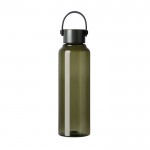 Botella RPET de diseño minimalista con tapa de acero y asa 550ml color verde