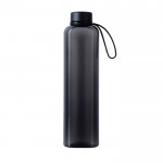 Botella RPET con diseño moderno y funcional y tapa antigoteo 550ml color negro