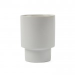 Taza de arcilla reciclada de diseño escandinavo de 300ml color blanco roto