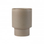 Taza de arcilla reciclada de diseño escandinavo de 300ml color beige