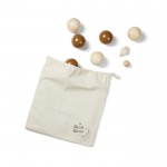 Juego de petanca de madera de pino ideal para jugar en exteriores color marrón