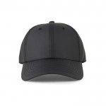 Gorra de RPET de 6 paneles con cierre de hebilla ajustable 85 g/m2 color negro segunda vista