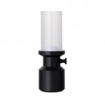Lámpara de mesa portátil reciclada con batería recargable y regulador color negro segunda vista