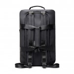 Mochila de fin de semana en poliéster reciclado con asas dobles 35L color negro tercera vista
