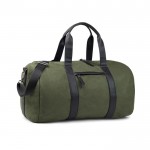 Bolsa de viaje de poliéster reciclado con bolsillo interior color verde