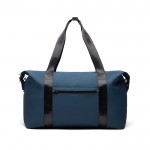 Bolsa de fin de semana repelente al agua con medida de viaje color azul marino