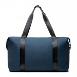 Bolsa de fin de semana repelente al agua con medida de viaje color azul marino segunda vista
