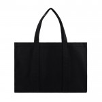 Gran bolsa de lona reciclada para diario con bolsillo seguro 400 g/m2 color negro