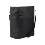 Bolsa tote ecológica con diseño elegante minimalista y asa color negro tercera vista