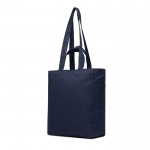 Bolsa con cremallera de lona reciclada con un peso de 400 g/m2 color azul marino