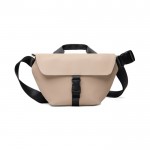 Bandolera urbana en material reciclado con correa ajustable color marfil