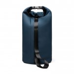 Bolsa térmica en poliéster reciclado con diseño enrollable 25L color azul marino segunda vista