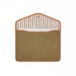 Funda para portátil de lona reciclada con bordes de color 14” color verde segunda vista