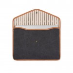 Funda para portátil de lona reciclada con bordes de color 16” color negro segunda vista
