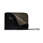 Funda reciclada para PC con diseño sofisticado y bolsillo útil 14” color negro segunda vista