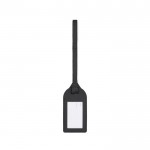 Etiqueta identificativa de poliéster reciclado ideal para viajar color negro