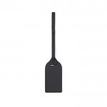 Etiqueta identificativa de poliéster reciclado ideal para viajar color negro segunda vista