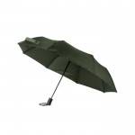 Paraguas plegable semiautomático de RPET 190T antitormentas Ø112 color verde