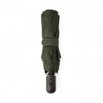Paraguas plegable semiautomático de RPET 190T antitormentas Ø112 color verde cuarta vista