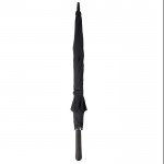 Paraguas plegable manual antitormenta de tela pongee 190T Ø120 color negro tercera vista