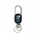 Llavero con localizador recargable compatible con Find My color negro vista de impresión