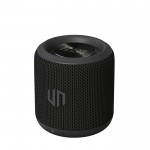 Altavoz con materiales reciclados y micrófono incorporado color negro vista de impresión