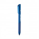Bolígrafo con bloqueo seguro antimanchas tinta azul Dokumental® color azul vista de impresión