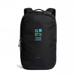 Mochila de RPET con capacidad 20L para ordenador 16” Bellroy color negro vista de impresión