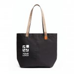 Bolsa tote con bolsillos interiores y capacidad de 15L Bellroy color negro vista de impresión