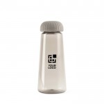 Botella de RPET en forma de cono con tapa de fácil agarre 575ml color gris vista de impresión