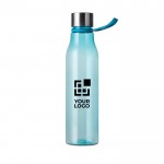 Botella para agua de RPET con efecto degradado y capacidad 800ml color azul vista de impresión
