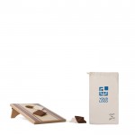 Juego Cornhole de madera con bolsas ideal para el aire libre color marrón vista de impresión