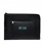 Funda reciclada para PC con diseño elegante y acceso rápido 16” color negro vista de impresión