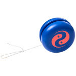 yoyo con logotipo azul