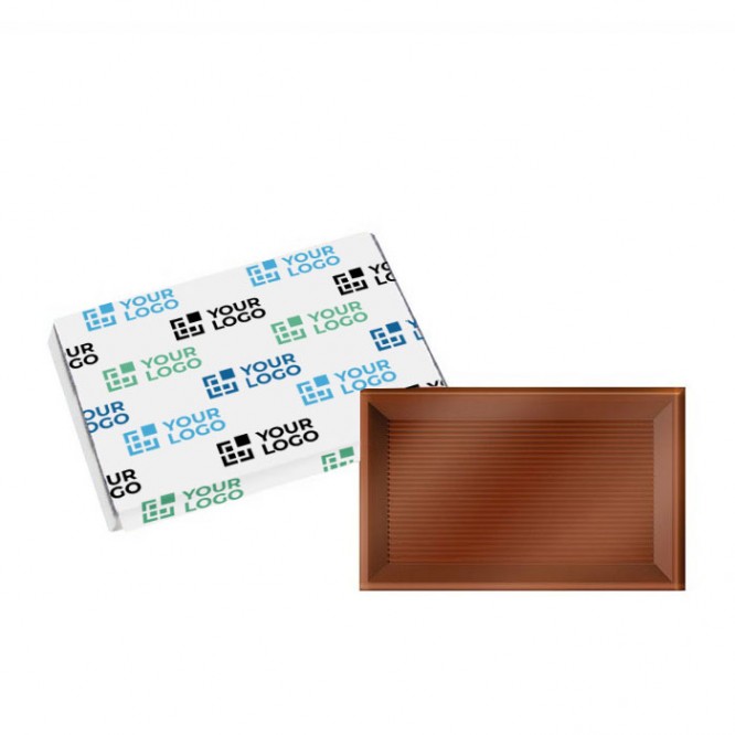 Chocolatinas mini individuales de chocolate con leche 10g color chocolate con leche vista principal
