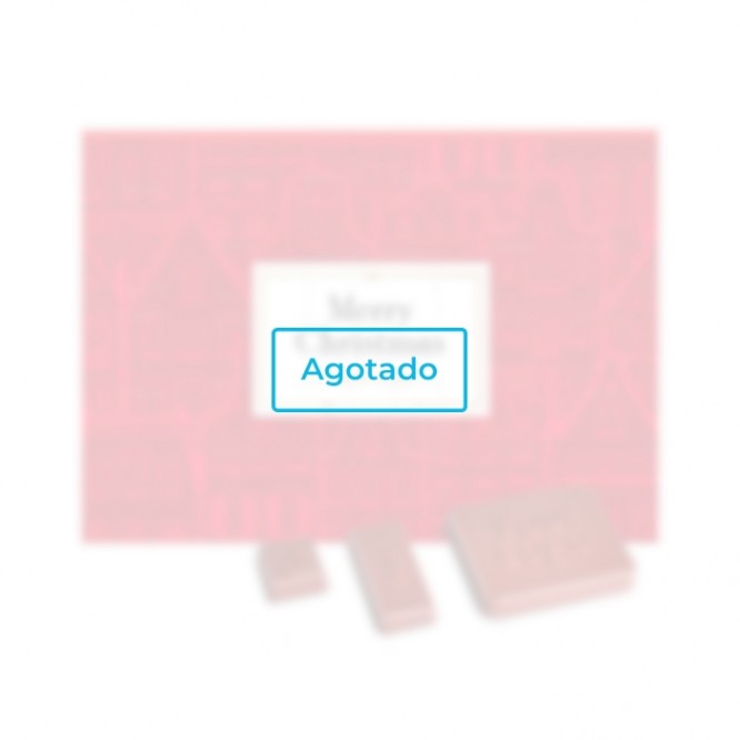 Calendario de Adviento con cuadritos de chocolate A4 color blanco - Agotado Calendario de Adviento con cuadritos de chocolate A4 color blanco - Agotado