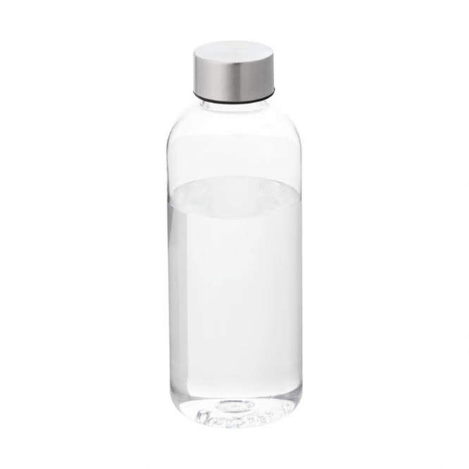 Sencilla botella de tritán con logo color transparente