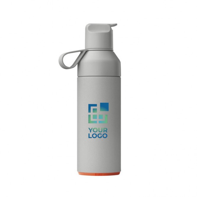Botella de acero inoxidable reciclado con apertura doble 500m Ocean Bottle