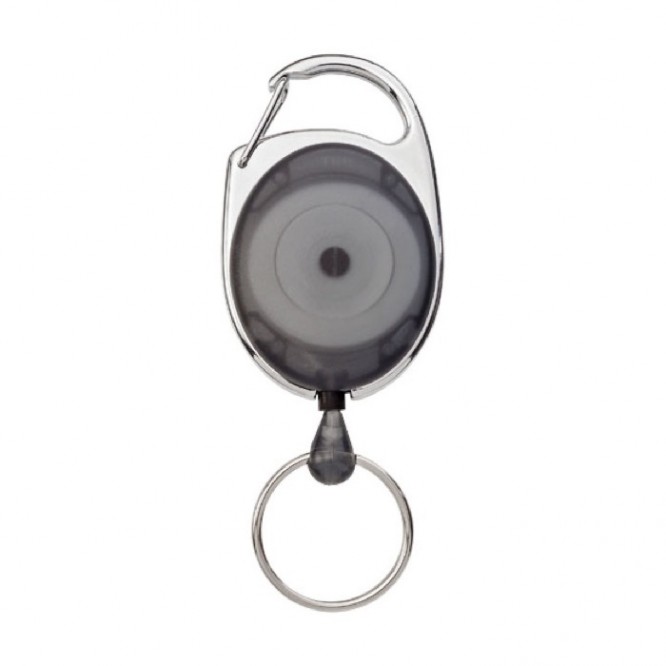 Original llavero mosquetón clip extensible color negro segunda vista frontal