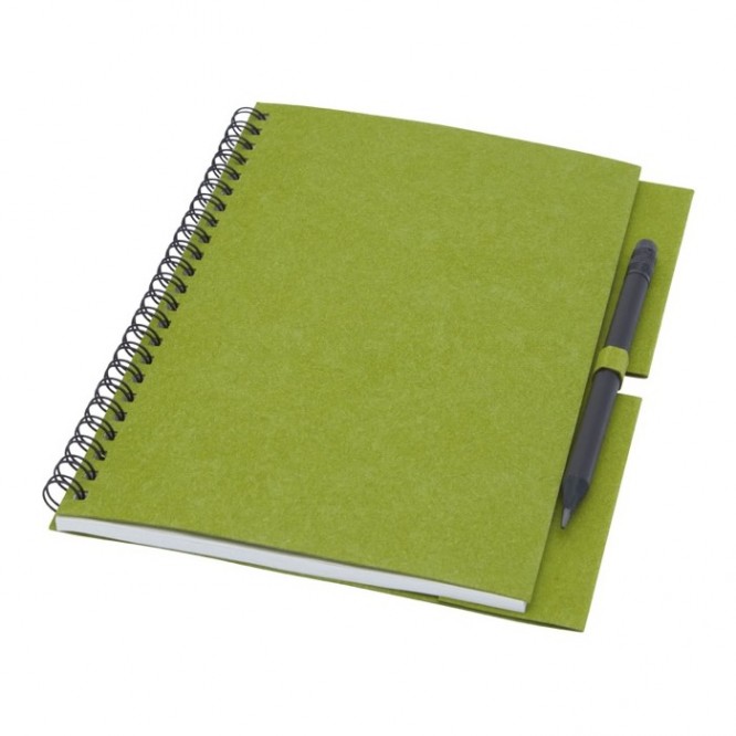 Cuadernos personalizados reciclados color verde