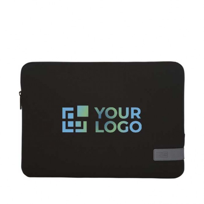 Funda portátil con protección interior color negro