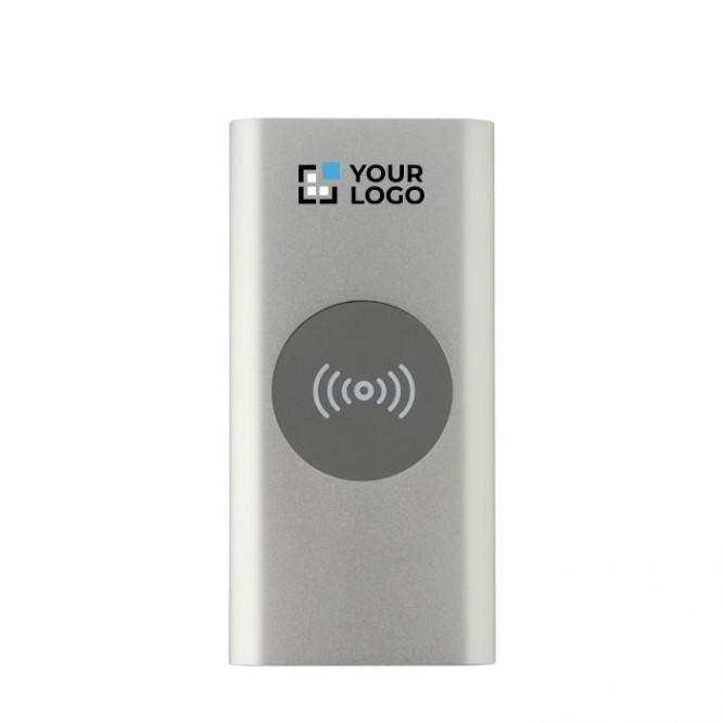 Batería externa inalámbrica de aluminio reciclado 8.000 mAh