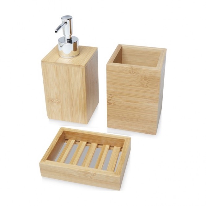 Kit de tres accesorios para baño