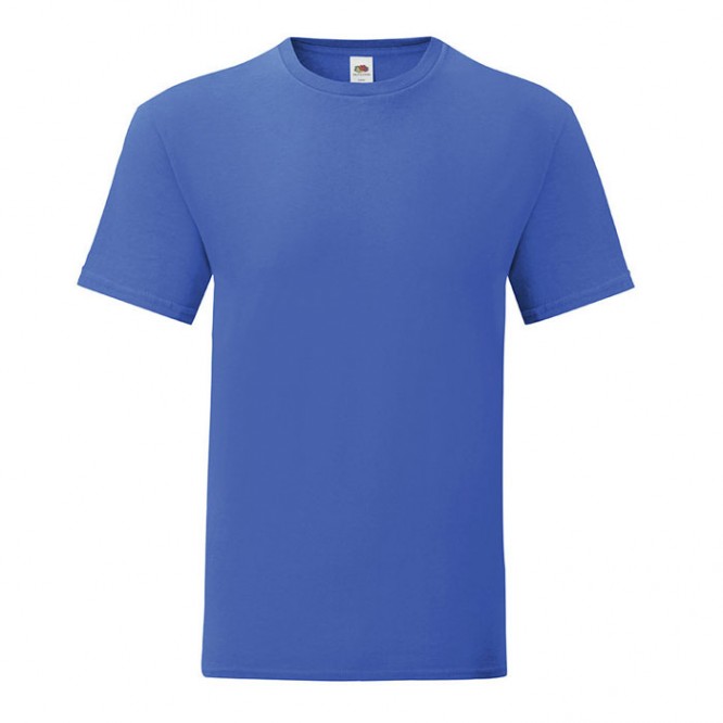 Camiseta de algodón ringspun 150 g/m2 color azul