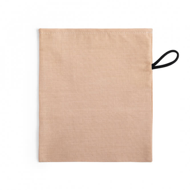 Portamascarillas de tela personalizado color beige