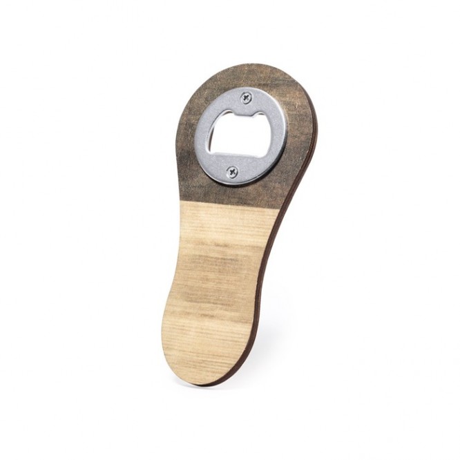 Abridor magnético de madera