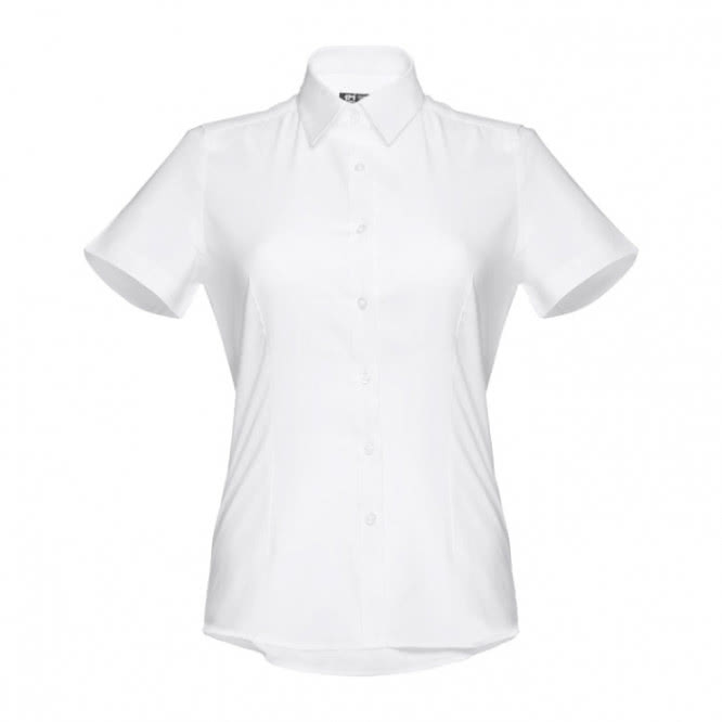 Camisas con logo para mujer color blanco